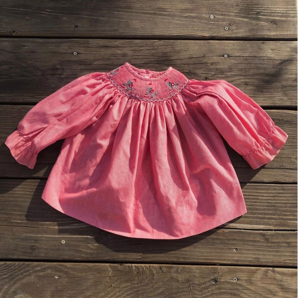 Vintage Amanda Remembered Handmaid Boutique 12M Smocked Dress